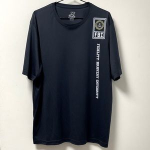 Men’s FBI Seal Fidelity Bravery Integrity Graphic Short Sleeve Cool Feel Shirt?